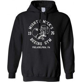 Pullover Black Boxing Printed Fully Customizable Hoodie