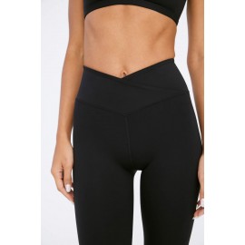 High Waisted Legging and Bra - Shadow Black