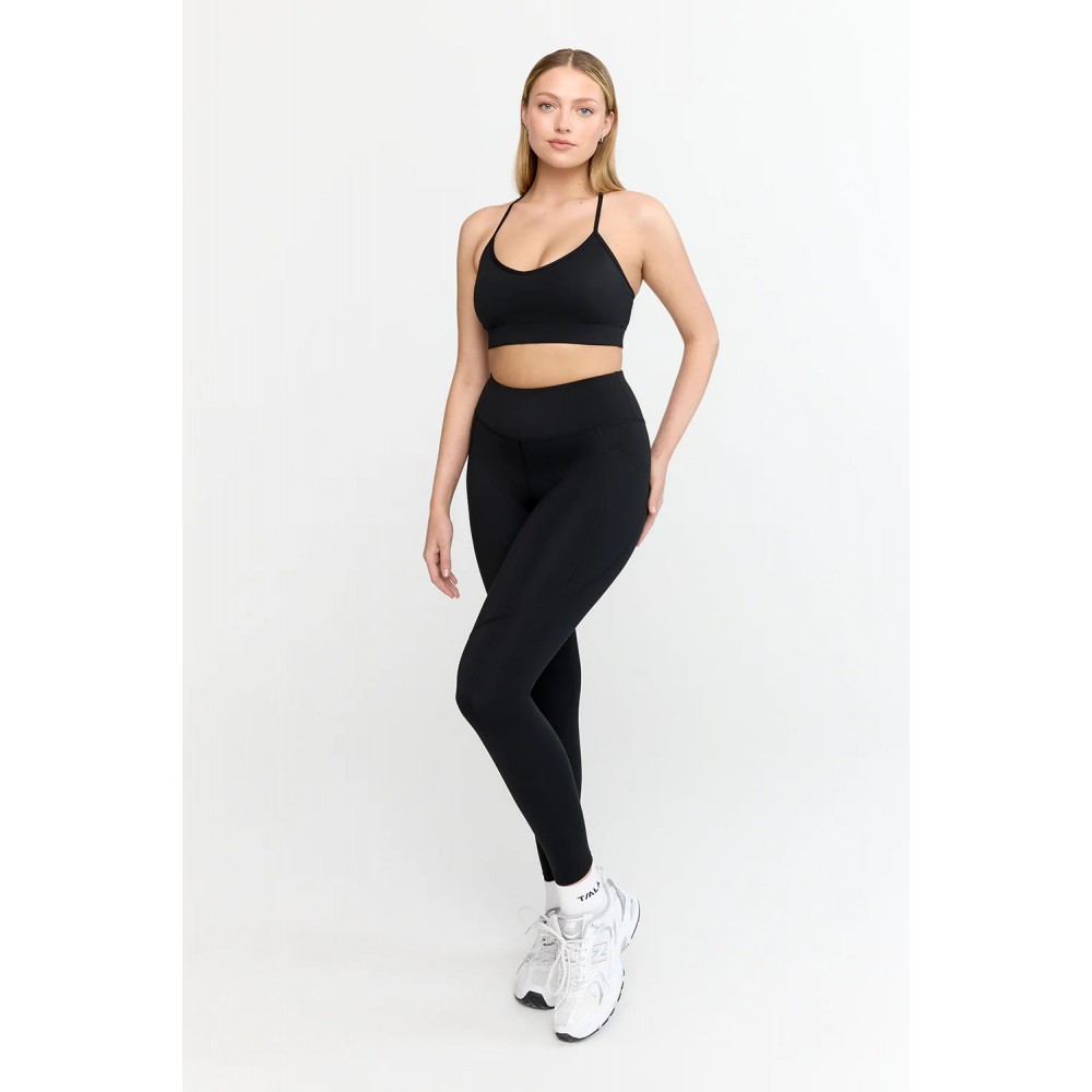 Side Pocket Legging - Shadow Black