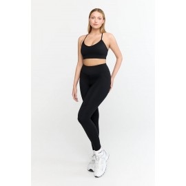 Side Pocket Legging - Shadow Black