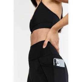 Side Pocket Legging - Shadow Black