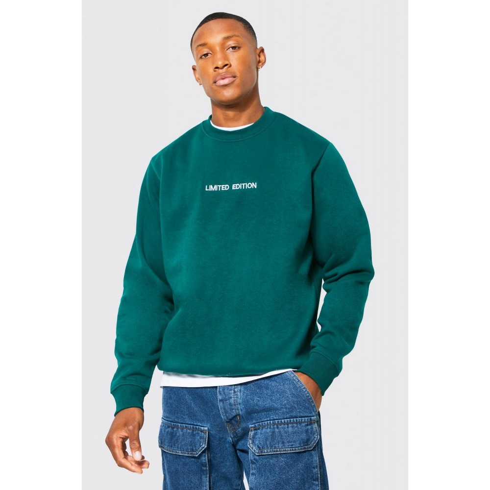 Green Crew neck Sweat Shirt Customize Sweat Shirt